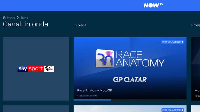 motogp streaming nowtv