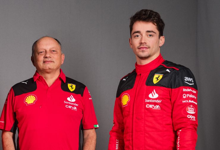 Leclerc Ferrari team arreso