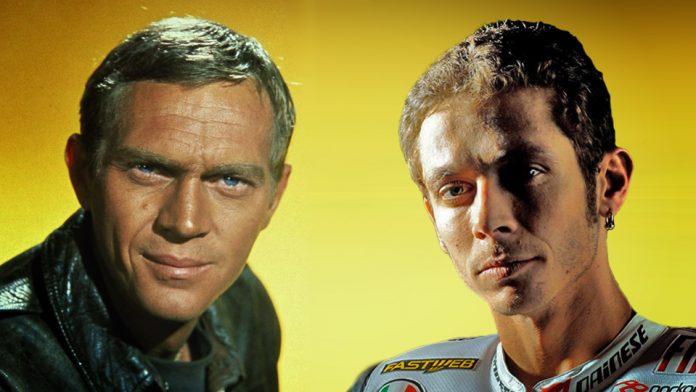valentino rossi- steve mcqueen valentino rossi- steve mcqueen