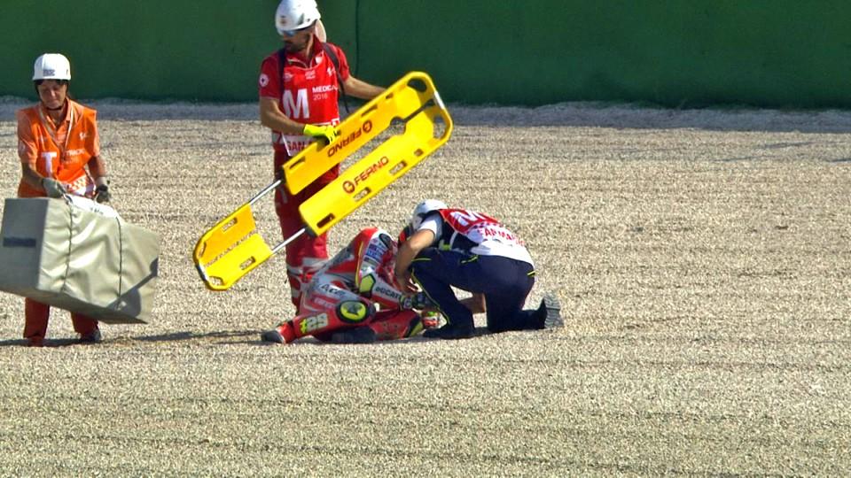 andrea iannone misano crash