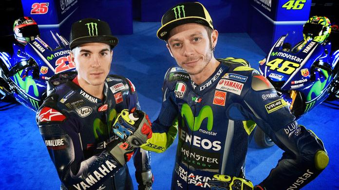 Rossi Vinales presentazione yamaha motogp 2017