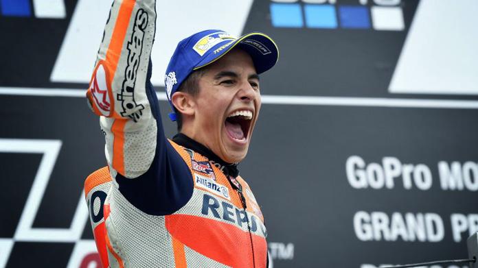 marquez podio germania motogp 2017