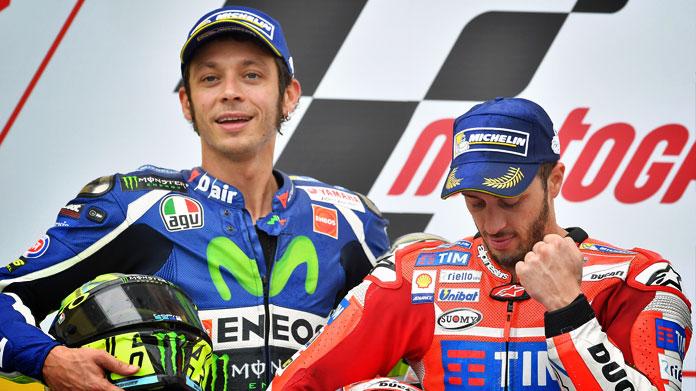 valentino rossi dovizioso sepang motogp podio 2016