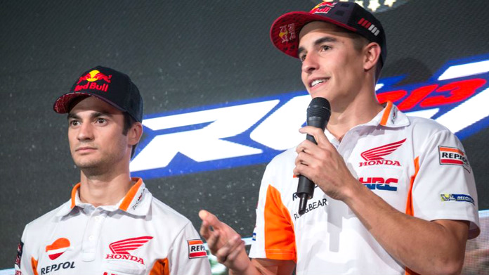 marquez pedrosa honda eicma