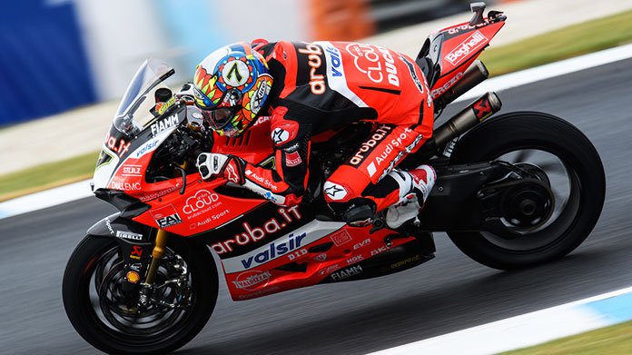 chaz davies fp1 phillip island 2018 sbk