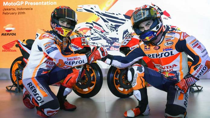 marquez pedrosa motogp presentazione 2018