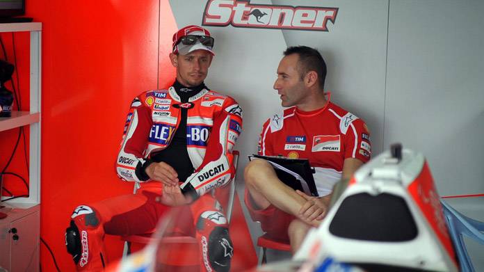 stoner ducati test sepang motogp