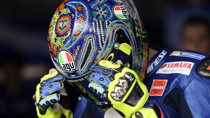 valentino rossi casco motogp 2018 buriram