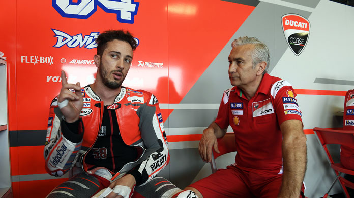 dovizioso tardozzi test buriram 2018 motogp