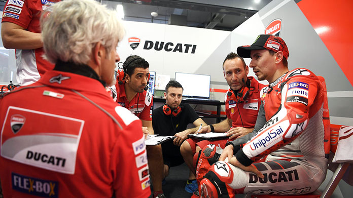 jorge lorenzo buriram test ducati motogp 2018