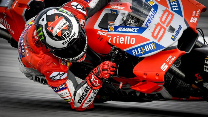 jorge lorenzo ducati motogp 2018 piega