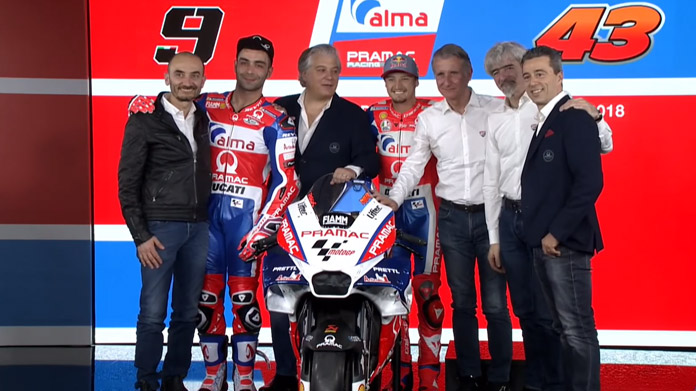 pramac ducati 2018 presentazione motogp stagione