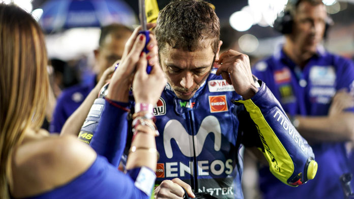 valentino rossi motogp yamaha qatar 2018 start