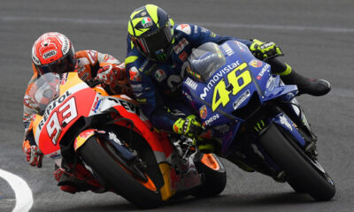 MotoGP 2018 Argentina Marquez Rossi clash