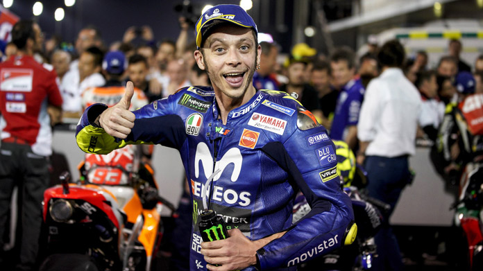 valentino rossi qatar festa 2018 motogp yamaha