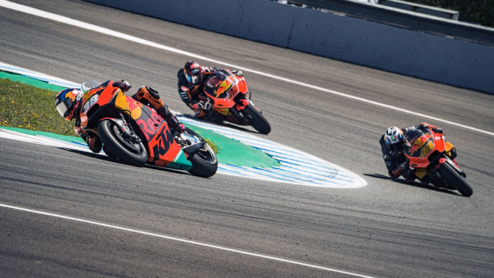 Bradley Smith  Pol Espargaro   Mika Kallio KTM Circuito de Jerez 2018