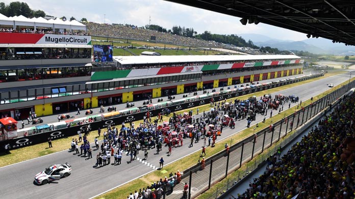 MUGELLO partenza motogp griglia