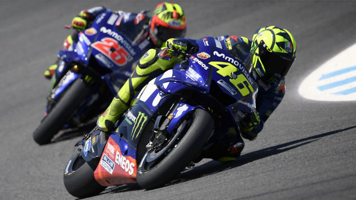 rossi vinales jerez motogp 2018 yamaha