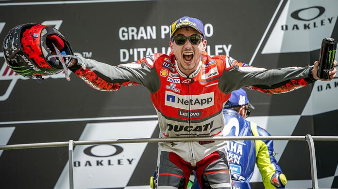 jorge lorenzo podio ducati 2018 motogp