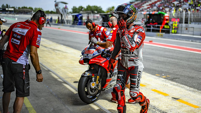 lorenzo box ducati catalan gp 2018