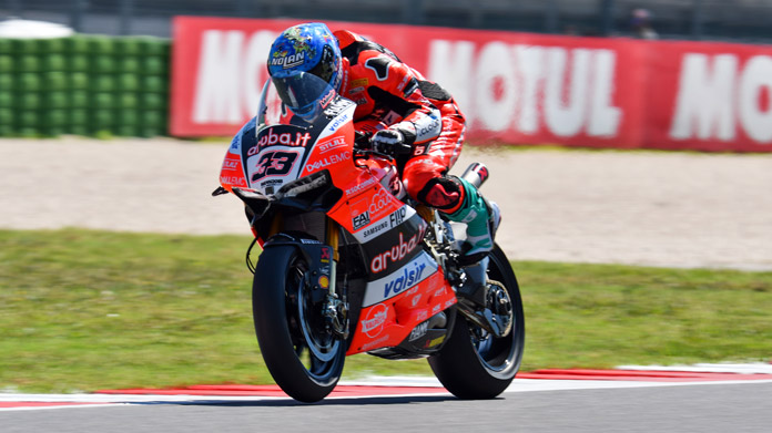 melandri sbk misano 2018