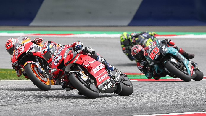 MotoGP Quartararo Rossi Marquez Dovizioso Silverstone 2019