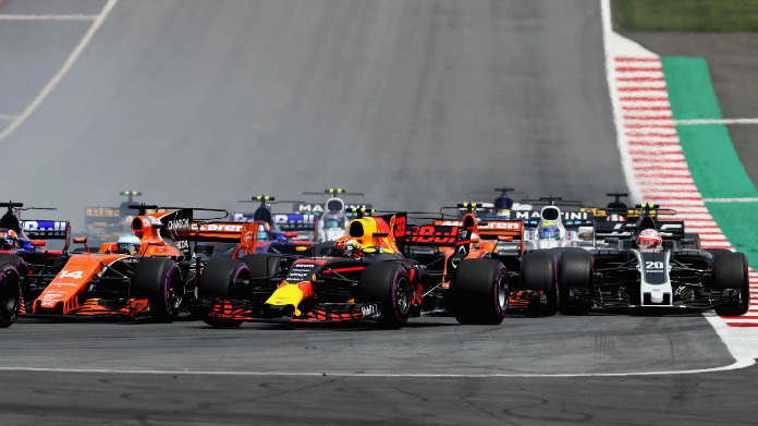 Formula uno start verstappen