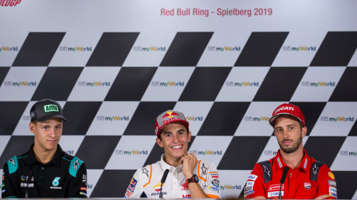 MotoGP-conferenza-dovizioso-marquez-quartararo