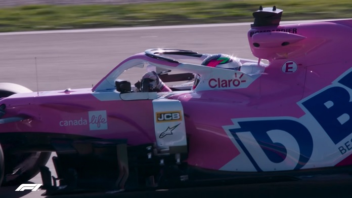 Sergio Perez car side