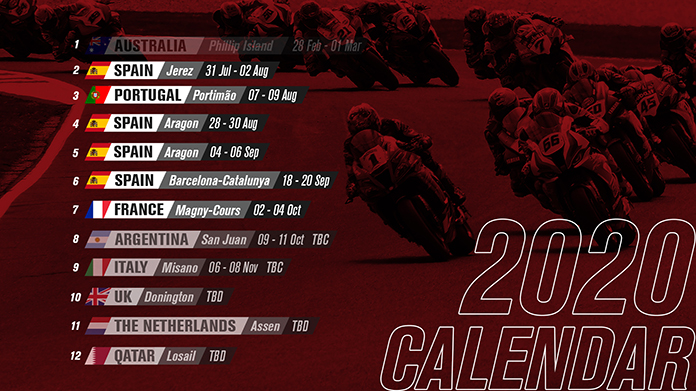 calendario sbk 2020 120620