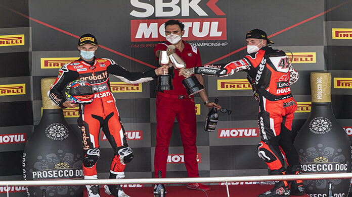 Podio gara 2 Jerez 2020 Podio Jerez SBK gara 2