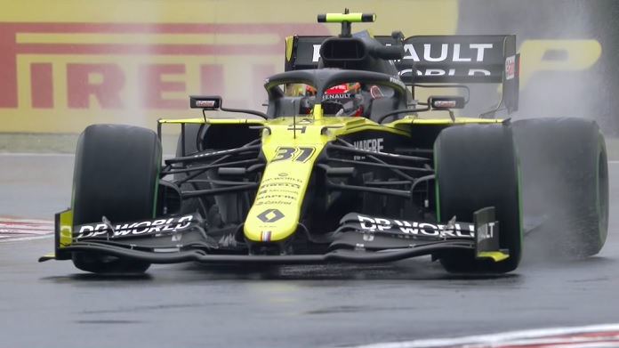 Esteban Ocon Renault pioggia