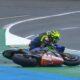 Valentino Rossi Yamaha caduta