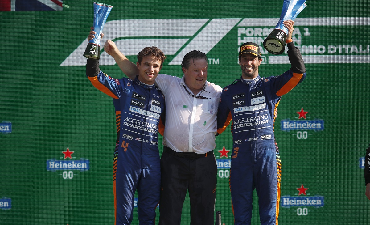 Norris Zak Brown Ricciardo McLaren