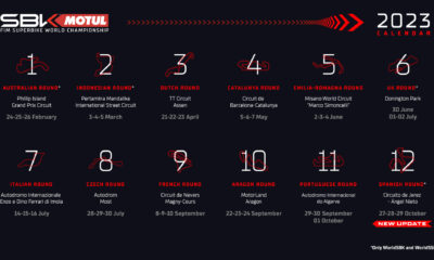 Aggiornamento calendario wsbk2023 jerez