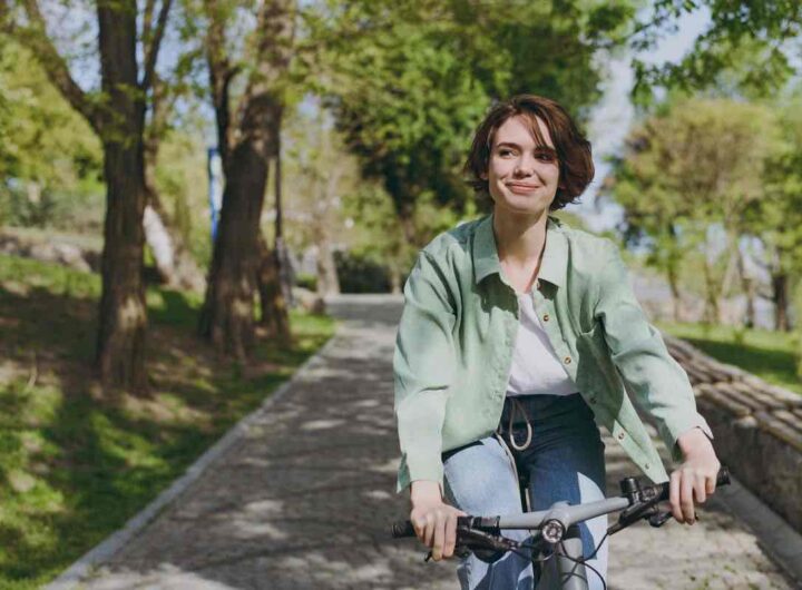Donna bici rischio