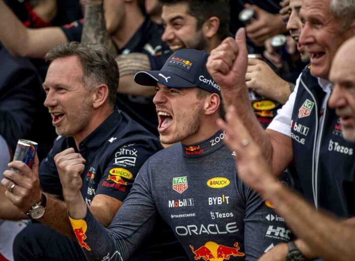 Verstappen e Horner in Red Bull