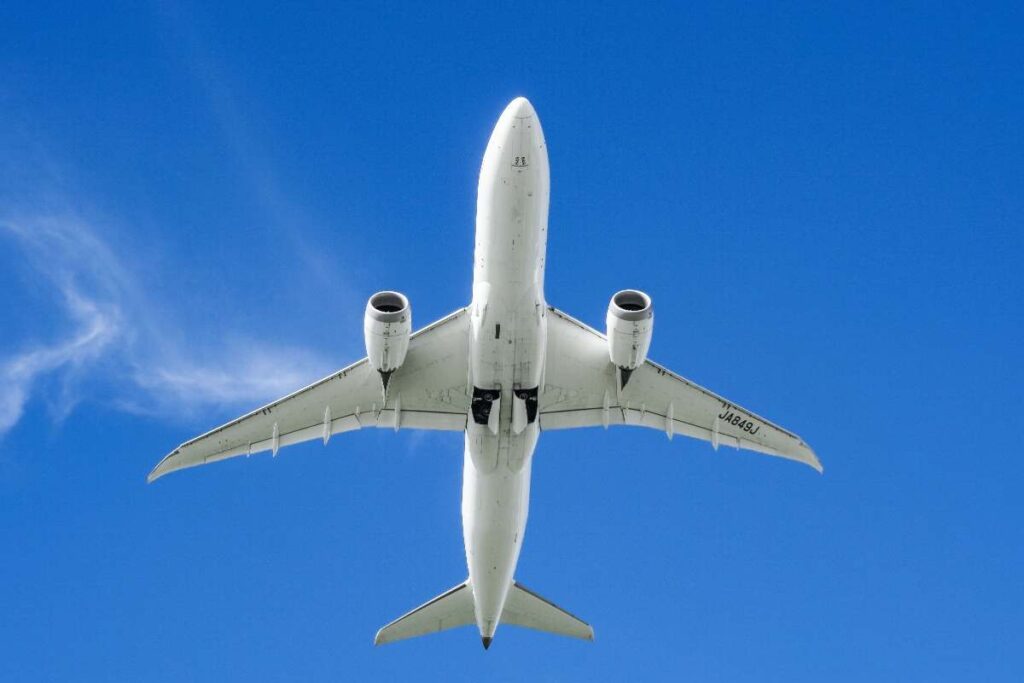 Aereo in volo