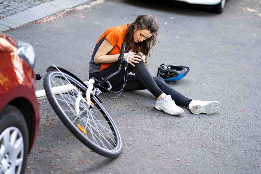 Bicicletta caduta errore