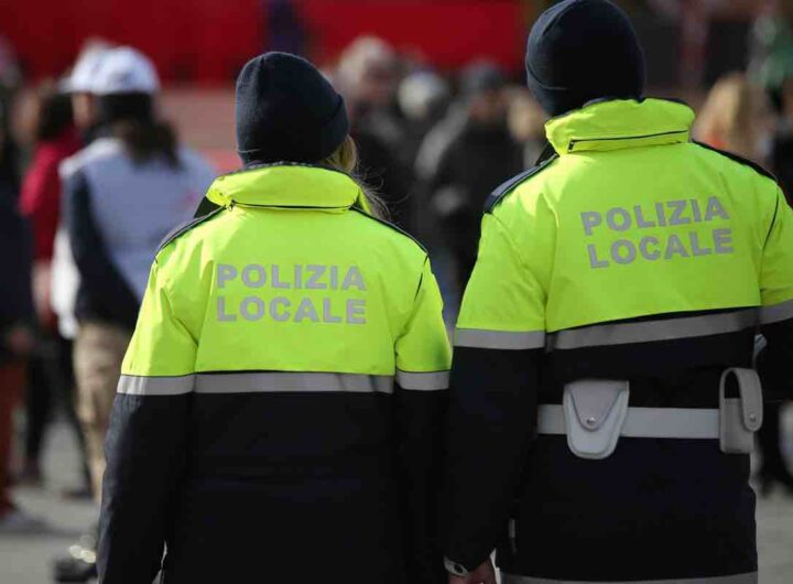 Polizia posto blocco