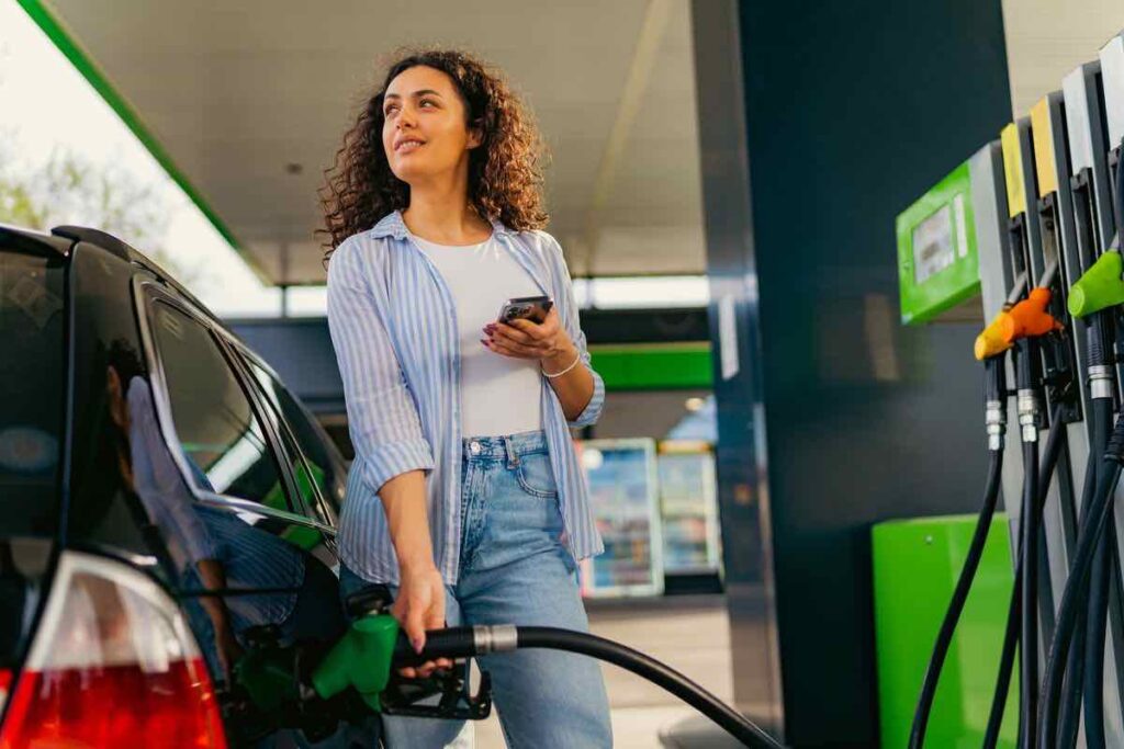 Pompa benzina pieno