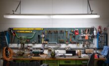 Attrezzi da lavoro in officina