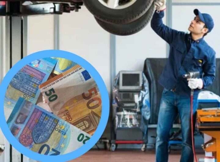 Meccanico al lavoro